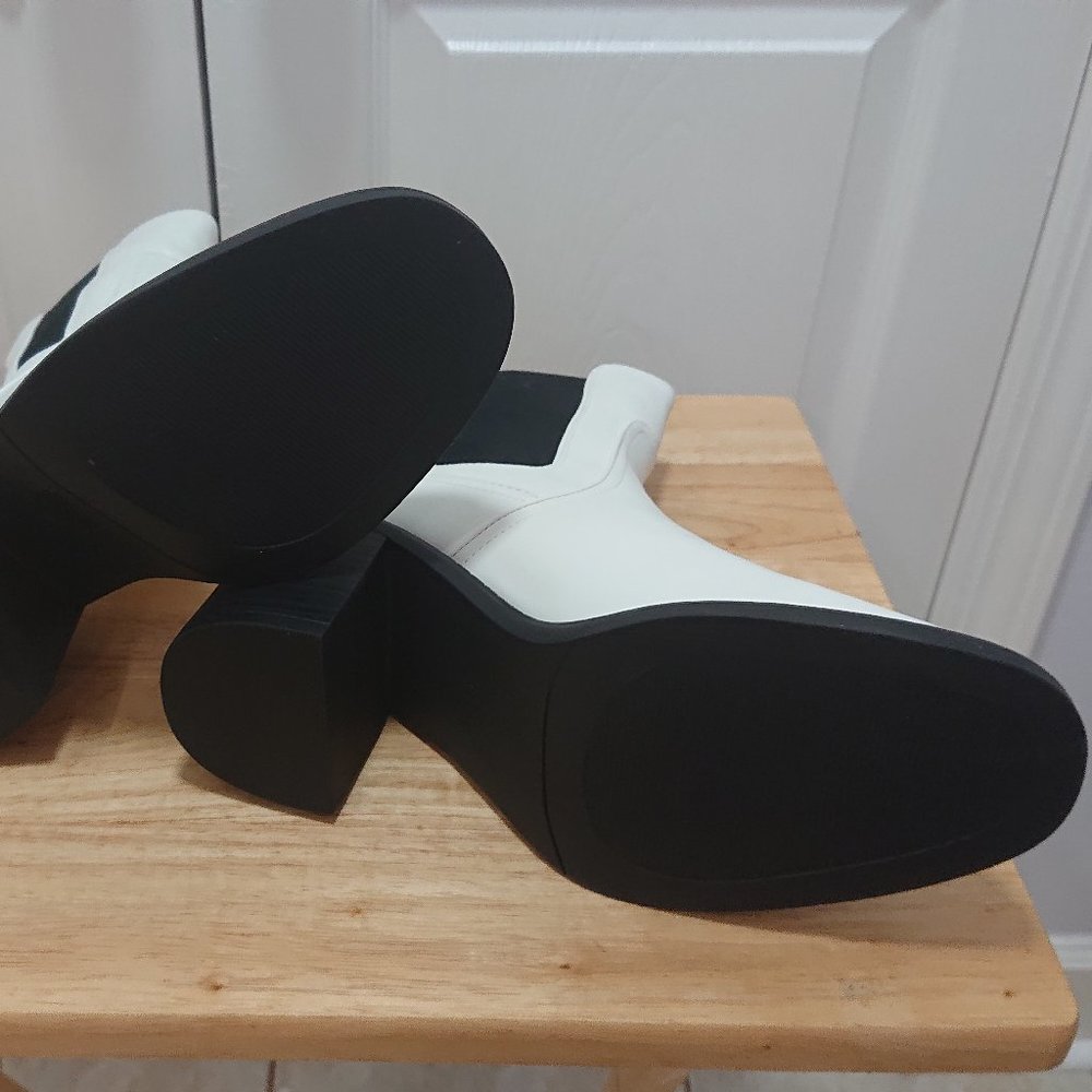 NIB Dream Pairs Diva Chunky Chelsea Platform Disco Heeled Booties 8.5 - Picture 4 of 6